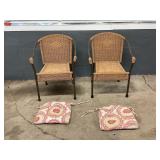 2 WICKER CHAIRS - NICE SHAPE