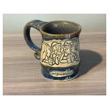 JAVA MAMMAS POTTERY MUG WITH HANDLE - NICE SHAPE