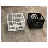 2 CRATES - ONE WHITE ONE BLACK