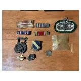 VINTAGE MILITARY PINS AND AWARDS
