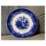 ANTIQUE FLO BLUE PLATE = GREAT SHAPE