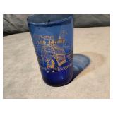 ADVERTISING LIQUOR BLUE GLASS