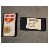 MEDAL SET NATIONAL DEFENSE SERVICE == NIB