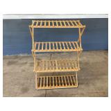 FERRY MORSE WOOD SHELF UNIT = FOLDING