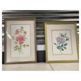2 WATERCOLOR PAINTINGS IN PICTURE FRAMES W/ GLASS