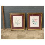 2 MATTED PICTURE FRAMES