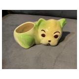POTTERY DOG FLOWER PLANTER = REALLY CUTE
