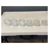 6 CANDLE HOLDERS - PARTY LITE