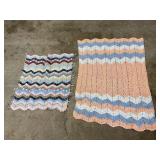2 HANDMADE BABY BLANKETS