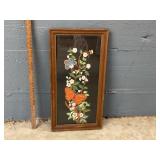 BEAUTIFUL EMBROIDERY WORK  IN FRAME WITH GLASS