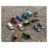(13)  VINTAGE TOY VEHICLES =