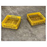 2 CRATES -   BOTH YELLOW