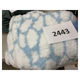 Plush cloud throw blanket
