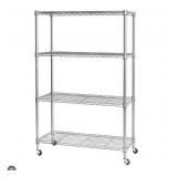 Seville 4-tier steel wire shelving