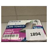Marathon S-fold towels 4000 ct