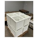 8 -white planters