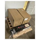 2 - Black file cabinets-Skil scrubber - skid lot