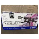 Extended full motion TV wall mount 32-100in