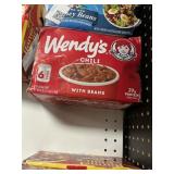 Wendys chili w/ beans 6 cans