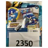 Sonic plush blanket 62inx90in