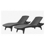 Keter sun lounger 2 ct - damaged