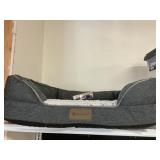 Large gray pet bed