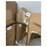 Gold framed full length mirror