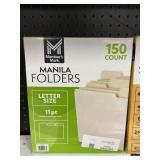 Manila folders 150ct