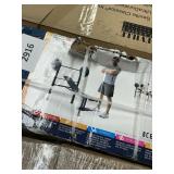 Competitor bench and 80 lbs weight set