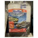 Hefty food storage containers 60 pcs