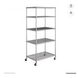 Seville 5-tier steel wire shelving