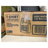 T-shirt bags 1000 ct