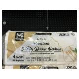 Ultra premium -3 ply dinner napkins 320 ct
