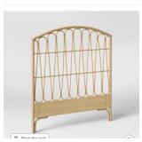 Pillowfort full rattan headboard rattan brown