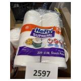 Hefty Supreme 6in snack plate 320 ct