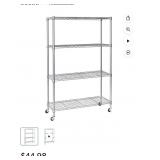 Seville 4-tier steel wire shelving