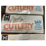 Clear cutlery 360pcs