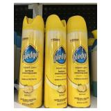 Pledge lemon polish 3 cans