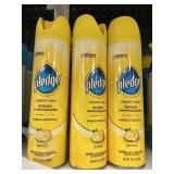 Pledge lemon polish 3 cans