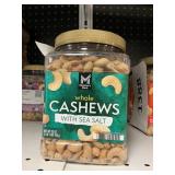Whole cashews w/ sea salt 33 oz