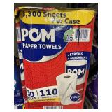 Pom toilet paper towels 30 rolls