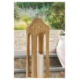 30in Iron wicker lantern