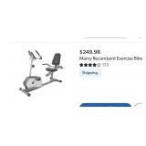 Marcy recumbent bike