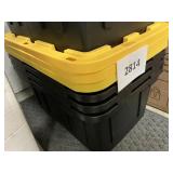 Black and yellow totes 4 ct