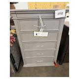 7 Drawer gray wooden tall chest