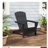 Polywood adirondack chair black
