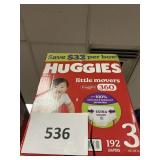 Huggies 192 diapers size 3