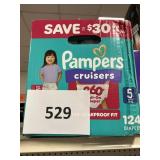 Pampers 124 diapers size 5
