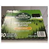 Green Mt light roast 80 K cups