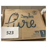 Pampers 198 diapers size 1